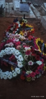 תמונת הפרחים על קבר יהונתן